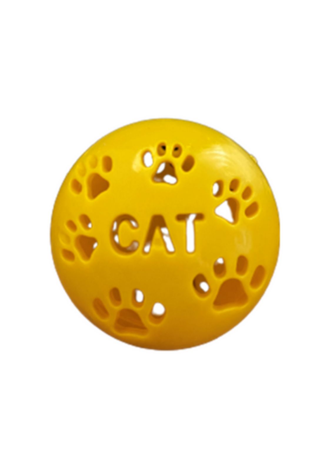 Small Cat Ball with Bell – yellow