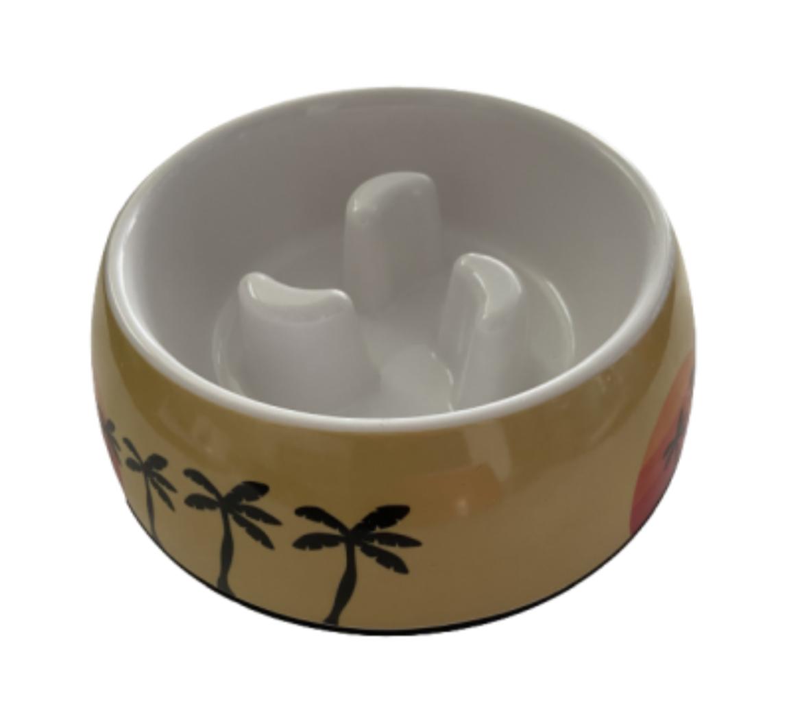 Ceramic Bowl Sunset Design