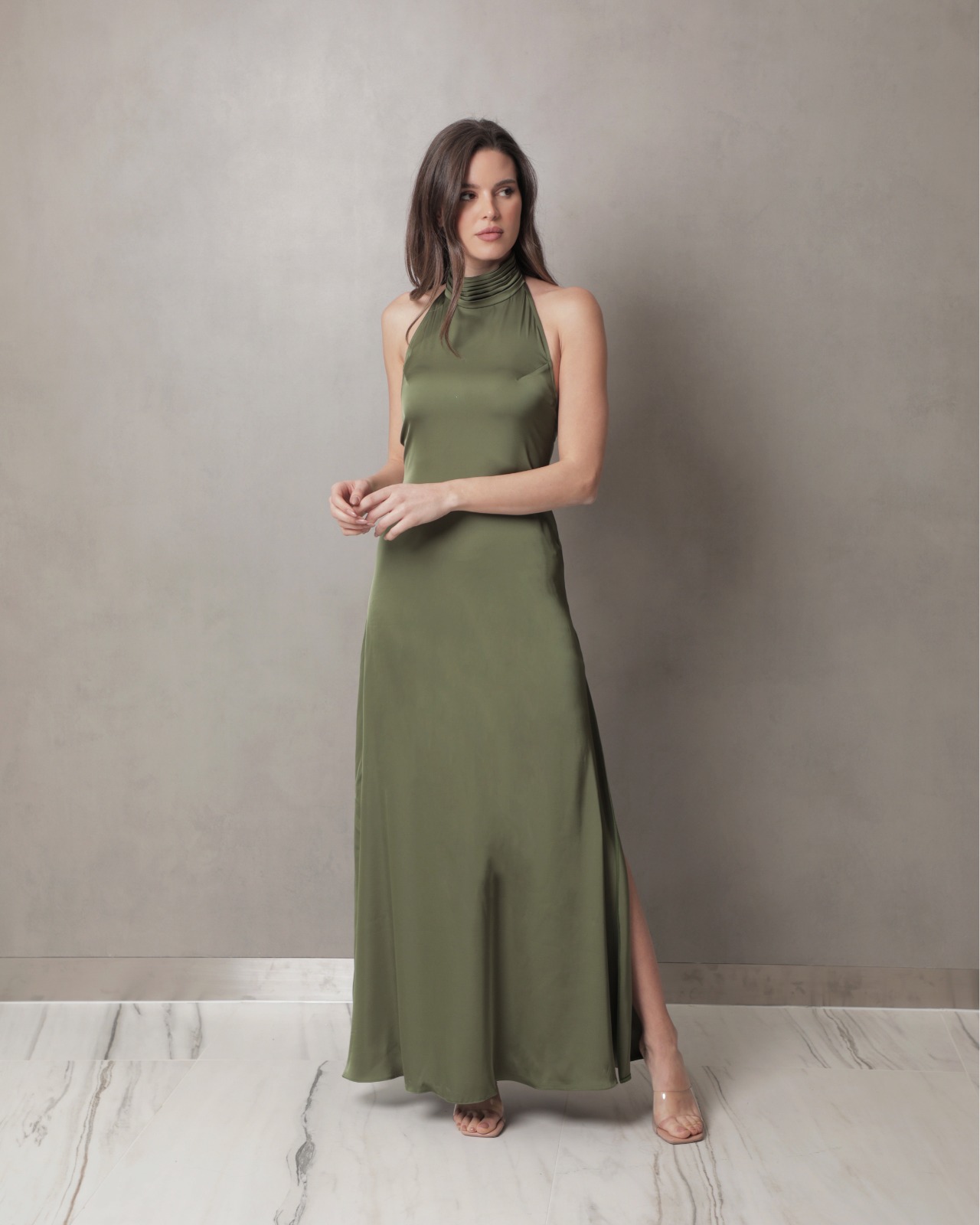 Cora- Strapless maxi gown